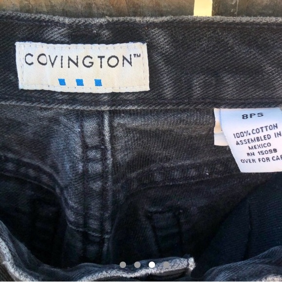 Vintage Covington black wash Mom Jean - Picture 3 of 4